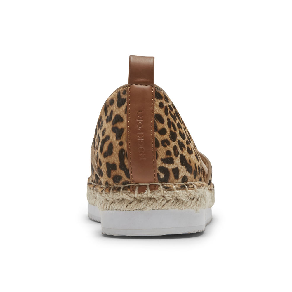 Rockport Singapore Womens Slip-On - Seaview Bungee Leopard - KR8219347